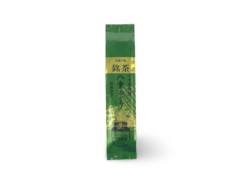 平安桐鳳　雪竹　筒抹茶盌 yae-midori-sencha-matcha-100g-