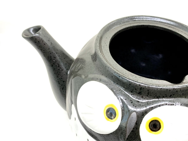 Japanese Fukuro Black Owl Teapot - Shizen Cha