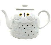 Japanese Fukuro White Owl Teapot - Shizen Cha