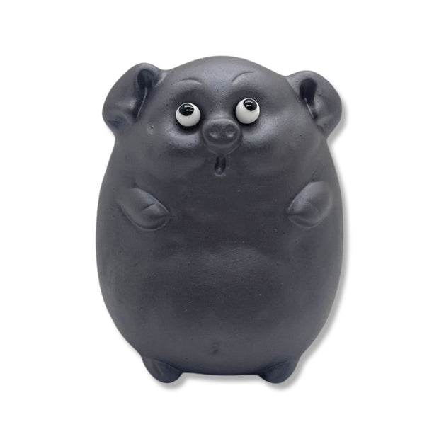 Japanese Purple Clay Cutie Pig Tea Pet - Shizen Cha