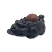 Japanese Purple Clay Dragon Toad Tea Pet - Shizen Cha