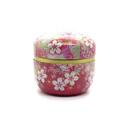 Sakura Pink Blossom Lacquered Tea Tin - Shizen Cha