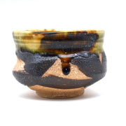 Suna Glaze Abstract Matcha Tea Bowl - Shizen Cha