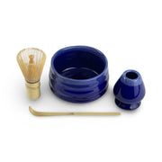 Aoi Indigo Blue Matcha Tea Bowl Set - Shizen Cha