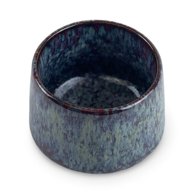 Blue Flame Tsutsu - gata Tea Cup - Shizen Cha