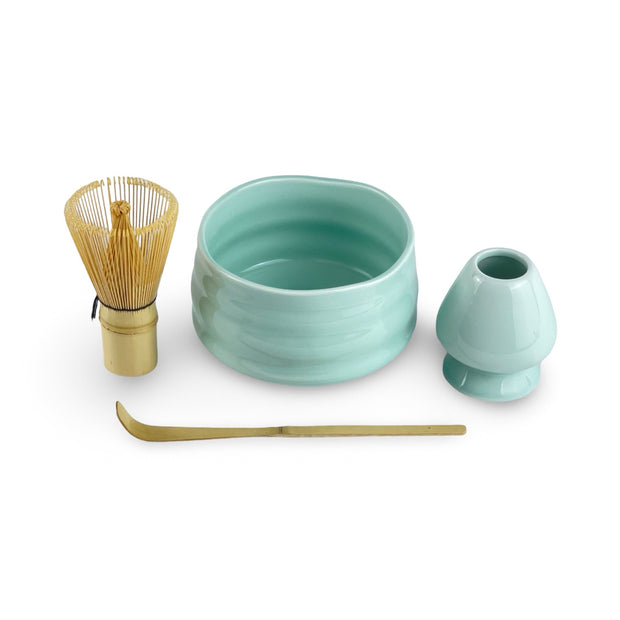 Cerulean Blue Matcha Tea Bowl Set - Shizen Cha