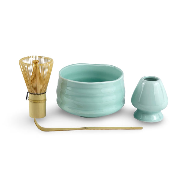 Cerulean Blue Matcha Tea Bowl Set - Shizen Cha