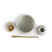 Hana White Matcha Tea Bowl Set - Shizen Cha