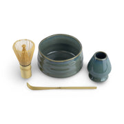 Hisui Jade Green Matcha Tea Bowl Set - Shizen Cha