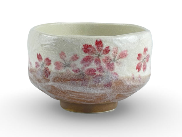 Japanese Autumn Hana Matcha Chawan Tea Bowl (Mini) - Shizen Cha