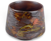 Japanese Autumn Leaves Tsutsu - gata Tea Cup - Shizen Cha