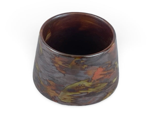 Japanese Autumn Leaves Tsutsu - gata Tea Cup - Shizen Cha