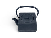 Japanese Black Cast Iron Square Tetsubin Teapot - Shizen Cha