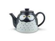 Japanese Black Fukuro Owl Teapot - Shizen Cha