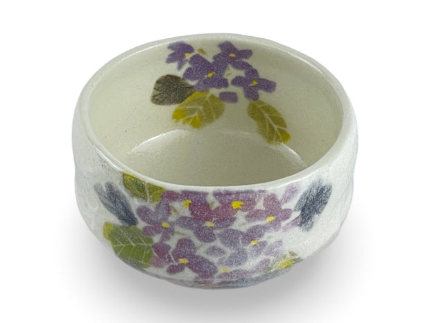 Japanese Blossom Hana Matcha Chawan Tea Bowl (Mini) - Shizen Cha