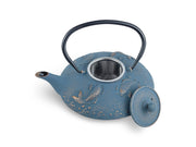 Japanese Blue Koi Cast Iron Tetsubin Teapot Set - Shizen Cha