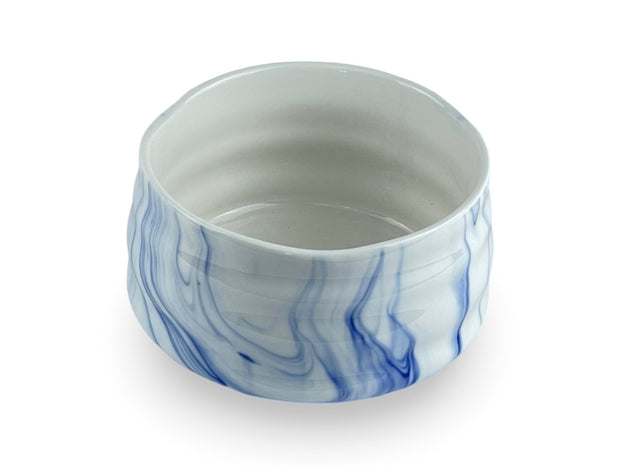 Japanese Blueberry Swirl Matcha Chawan Tea Bowl - Shizen Cha