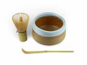 Japanese Clay Orange Matcha Tea Bowl Set - Shizen Cha