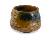 Japanese Ember Eclipse Raku - yaki Tea Cup - Shizen Cha