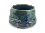 Japanese Emerald Tide Raku - yaki Tea Cup - Shizen Cha