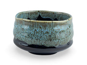 Japanese Fambe Blue Matcha Chawan Tea Bowl - Shizen Cha