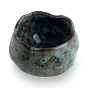 Japanese Forest Green Mini Chawan Matcha Tea Bowl - Shizen Cha