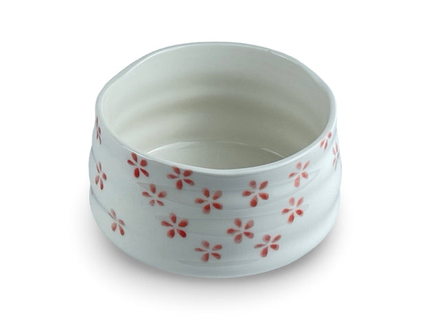 Japanese Hana White Matcha Chawan Tea Bowl - Shizen Cha