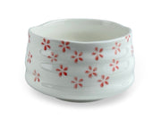 Japanese Hana White Matcha Chawan Tea Bowl - Shizen Cha