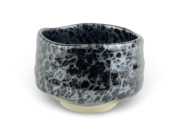 Japanese Hyo Black Matcha Chawan Tea Bowl - Shizen Cha