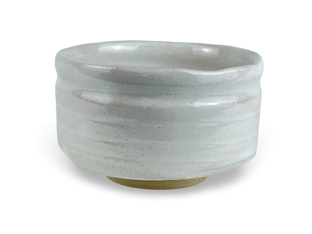 Japanese Ishi Stone White Matcha Chawan Tea Bowl - Shizen Cha