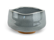 Japanese Kikko Gray Matcha Chawan Tea Bowl - Shizen Cha