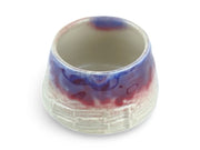 Japanese Lavender Bloom Raku - yaki Tea Cup - Shizen Cha