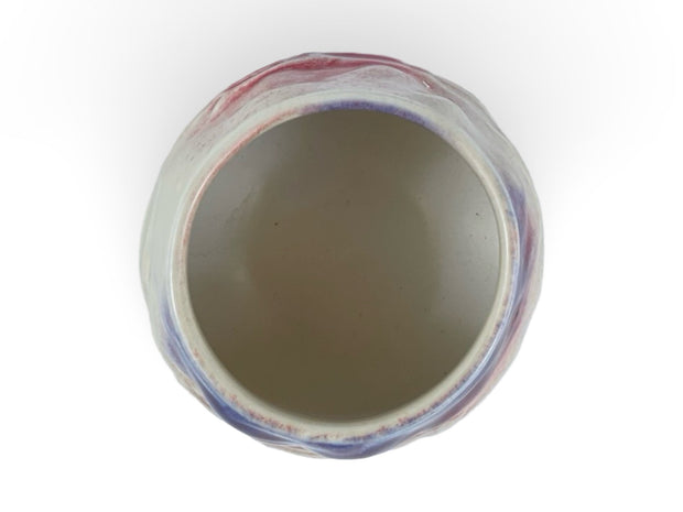 Japanese Lavender Bloom Raku - yaki Tea Cup - Shizen Cha