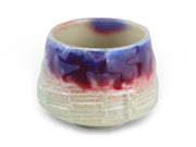 Japanese Lavender Bloom Raku - yaki Tea Cup - Shizen Cha