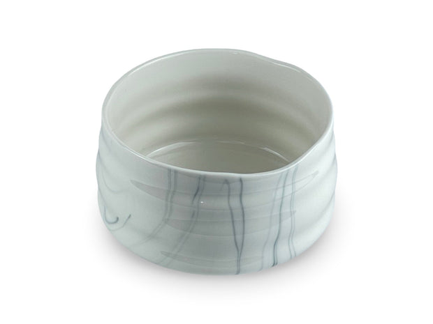 Japanese Marble Gray Matcha Chawan Tea Bowl - Shizen Cha