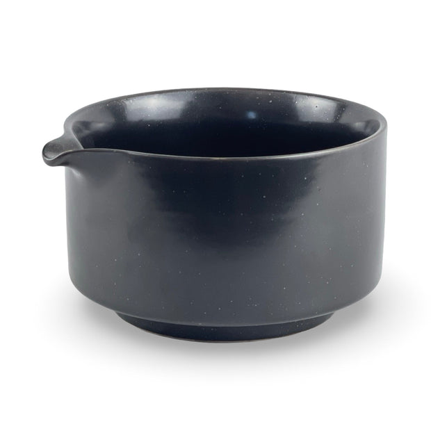 Japanese Matte Black Katakuchi Matcha Tea Bowl - Shizen Cha