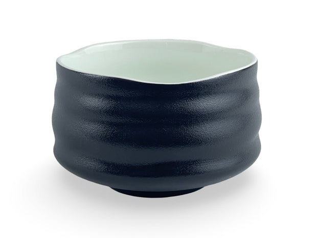 Japanese Mokutan Charcoal Black Matcha Chawan Tea Bowl - Shizen Cha