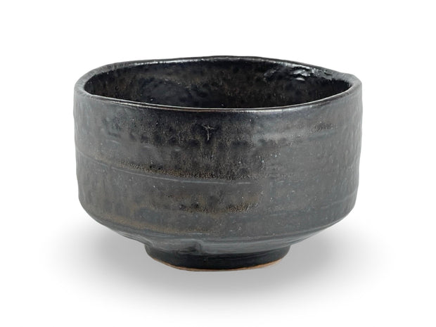 Japanese Mokutan Matte Black Matcha Chawan Tea Bowl - Shizen Cha