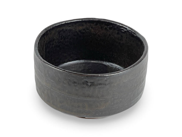 Japanese Mokutan Matte Black Matcha Chawan Tea Bowl - Shizen Cha