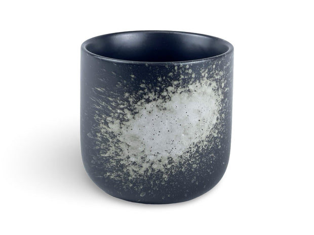 Japanese Obsidian Frost Okii Yunomi Tea Cup - Shizen Cha