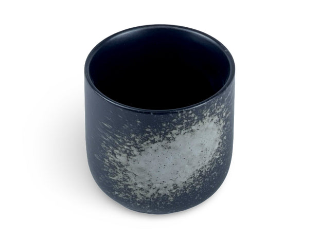 Japanese Obsidian Frost Okii Yunomi Tea Cup - Shizen Cha