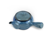 Japanese Ocean Blue Kyusu Teapot - Shizen Cha