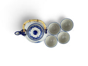 Japanese Ocean Wave Teapot Set - Shizen Cha