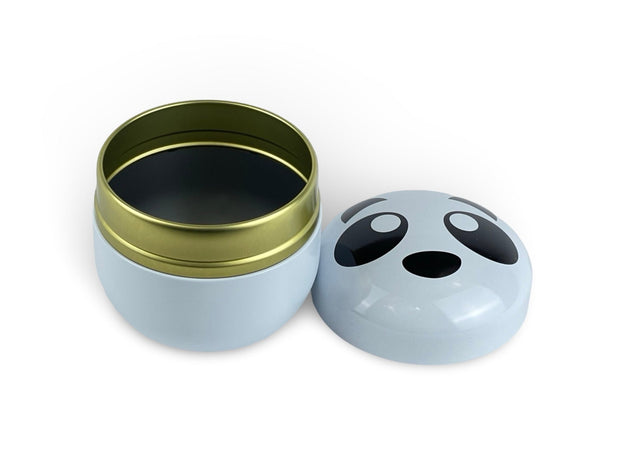 Japanese Panda Lacquered Tea Tin Container - Shizen Cha