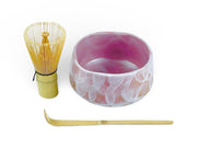 Japanese Pink Shino Matcha Tea Bowl Set - Shizen Cha