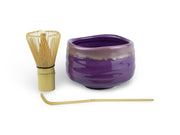 Japanese Purple Murasakino Matcha Tea Bowl Set - Shizen Cha