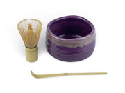 Japanese Purple Murasakino Matcha Tea Bowl Set - Shizen Cha