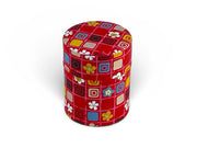 Japanese Red Hana Washi Tea Tin Container - Shizen Cha