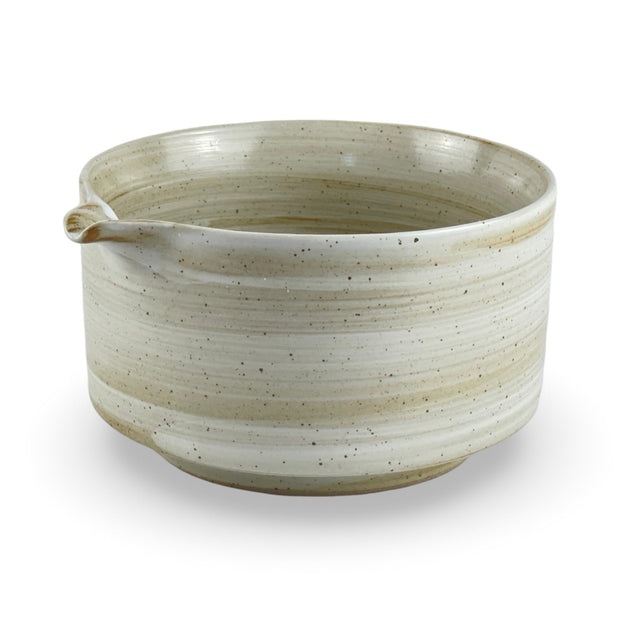 Japanese Sandstone Katakuchi Matcha Tea Bowl - Shizen Cha