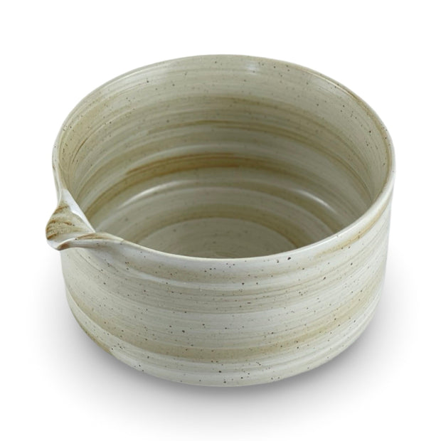 Japanese Sandstone Katakuchi Matcha Tea Bowl - Shizen Cha